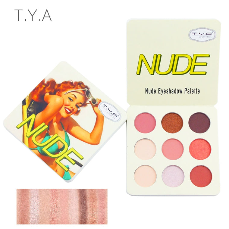 TYA 2019 Matte Eyeshadow Palette Nude Minerals Professional Eye Shadow Powder Pigment Cosmetic Waterproof Matte Makeup Eyeshadow