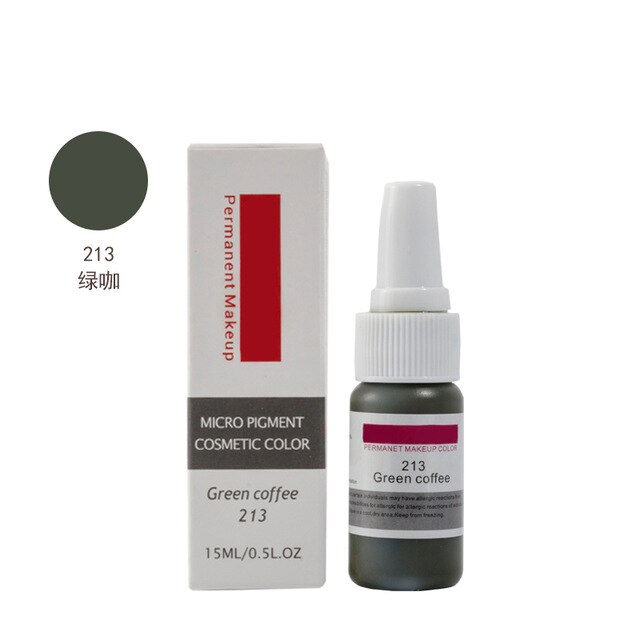 Original Permanent Makeup Eyebrow pure organic liquid pigment ink, 1/2Oz (15ml) for eyebrow PMU