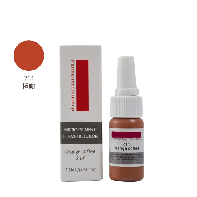 Original Permanent Makeup Eyebrow pure organic liquid pigment ink, 1/2Oz (15ml) for eyebrow PMU