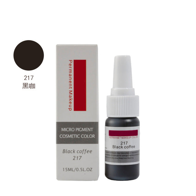 Original Permanent Makeup Eyebrow pure organic liquid pigment ink, 1/2Oz (15ml) for eyebrow PMU