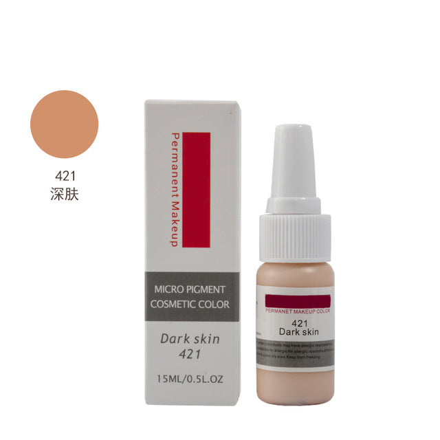 Original Permanent Makeup Eyebrow pure organic liquid pigment ink, 1/2Oz (15ml) for eyebrow PMU