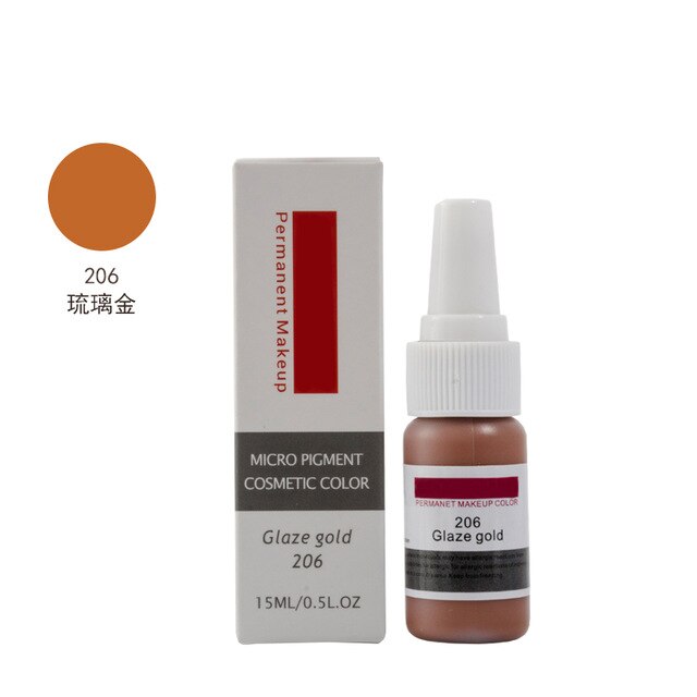 Original Permanent Makeup Eyebrow pure organic liquid pigment ink, 1/2Oz (15ml) for eyebrow PMU