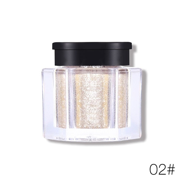 UCANBE Brand Shimmer Loose Eye Shadow Powder Makeup Pigment Waterproof Glitter Eyeshadow 3D Nude Metallic Eyes Powder Cosmetics