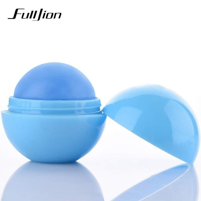 Fulljion Ball Lip Balm Lipstick Organic Ingredients Lip Protector Sweet Taste Fruit Embellish Makeup Lipstick Gloss for mouth