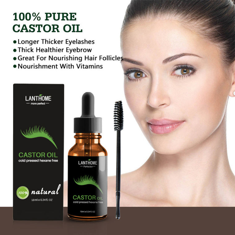 Eyelash Growth Essential Oil Nourish Hair Essential Oil Natural Castor Oil Calm Prevent Skin Aging Organic Essential Oil TSLM1