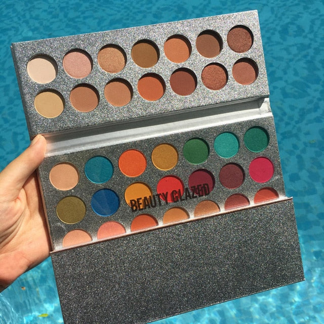 beauty glazed 63 Color Matte Eye shadow Makeup Pallete Pigment sombra de olho Waterproof Earth palette maquillage Cosmetics