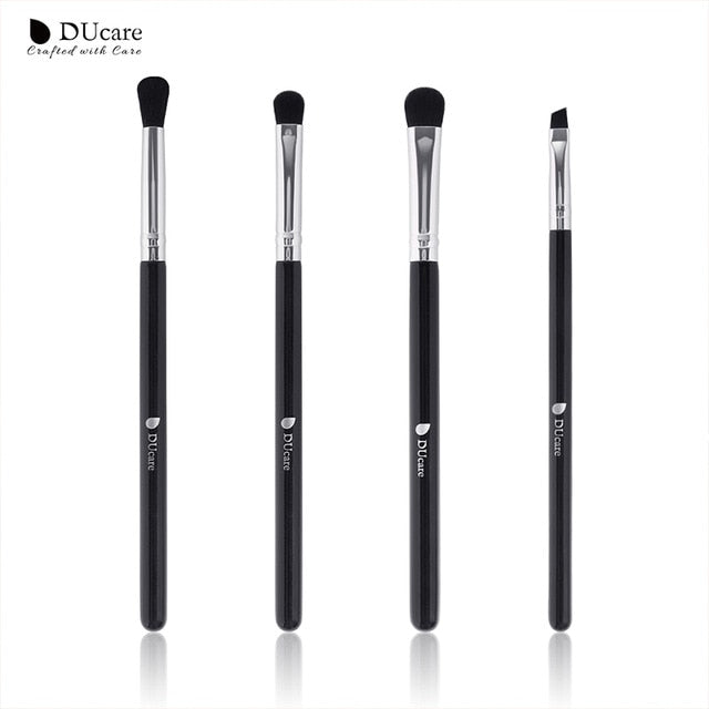 DUcare Eyeshadow Brush 4/6PCS Makeup Brushes Blending Eyebrow Brush Nature Bristles Synthetic  Hair Eye Shadow Brush Set